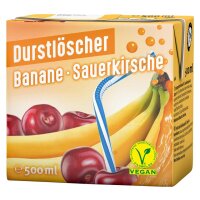 Durstl&ouml;scher Banane-Sauerkirsche 500ml